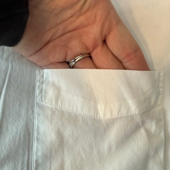 J. Crew Stretch Slim Fit White Button Down Shirt - Picture 3 of 8